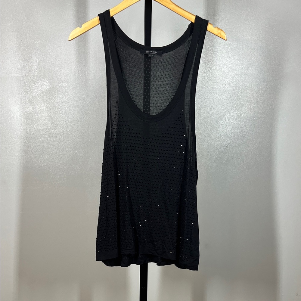 All Saints Black Tank Top
